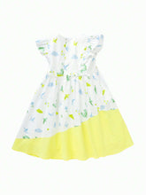 Balabala Girls' Summer Dress, Children's Wear, Children's Printed Skirt